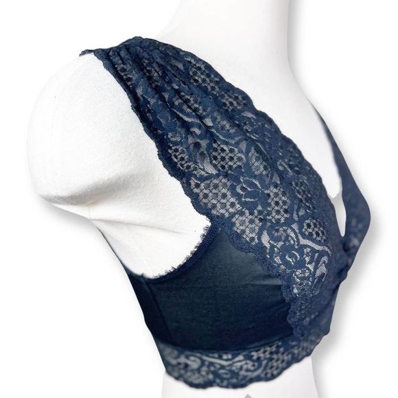 Vintage Henseon Kickernick Black Lace Bralette "Pretty Skamp" - Deadstock - Sz S - Picture 4 of 6